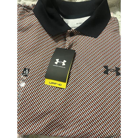 Under Armour Shirt Mens Small UA Matchplay Performance 3.0 Coho Polo NWT Golf - Picture 1 of 5